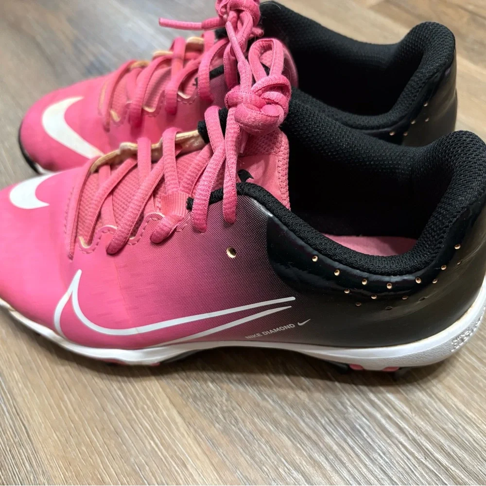 Nike Kids Pink and Black Cleats